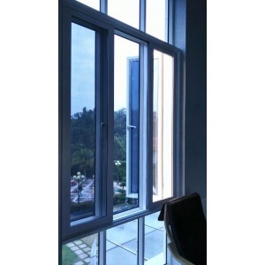 ELEGANT SLIDE 0.6 STAINLESS STEEL MESH IN SINGLE TRACK