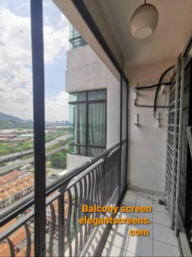 COVER BALCONY WITH FIXED FIBERGLASS SCREEN