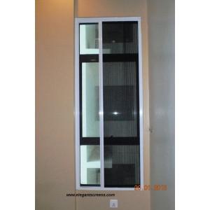 FOLD TYPE SCREEN FOR SINGLE PANEL WINDOW